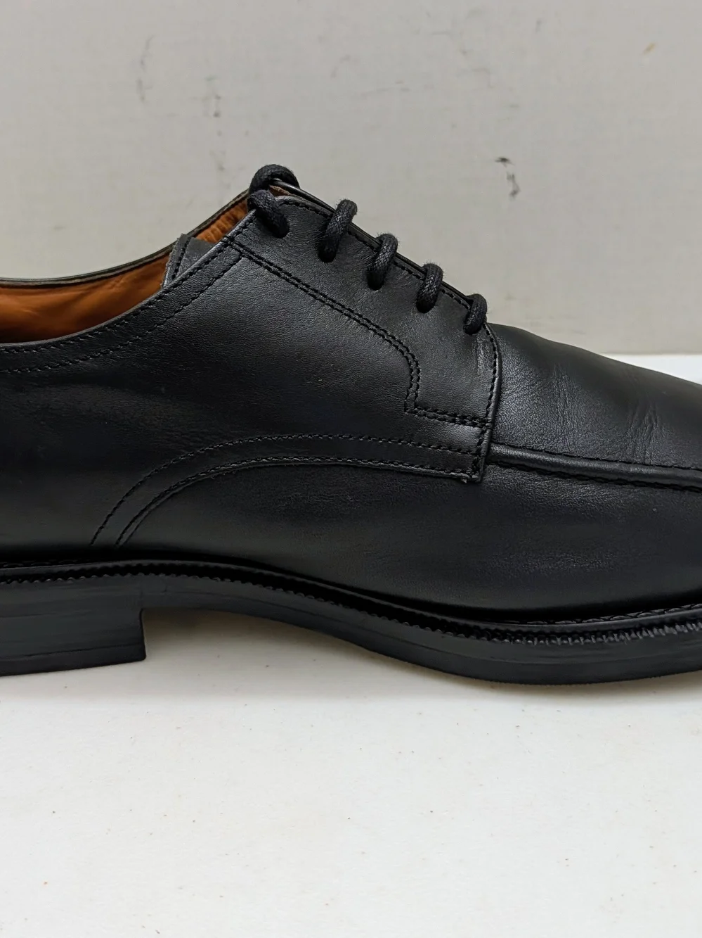 Bill Blass Tucker Men's SIZE 13 D BLACK Leather Dress Shoes Made In Italy